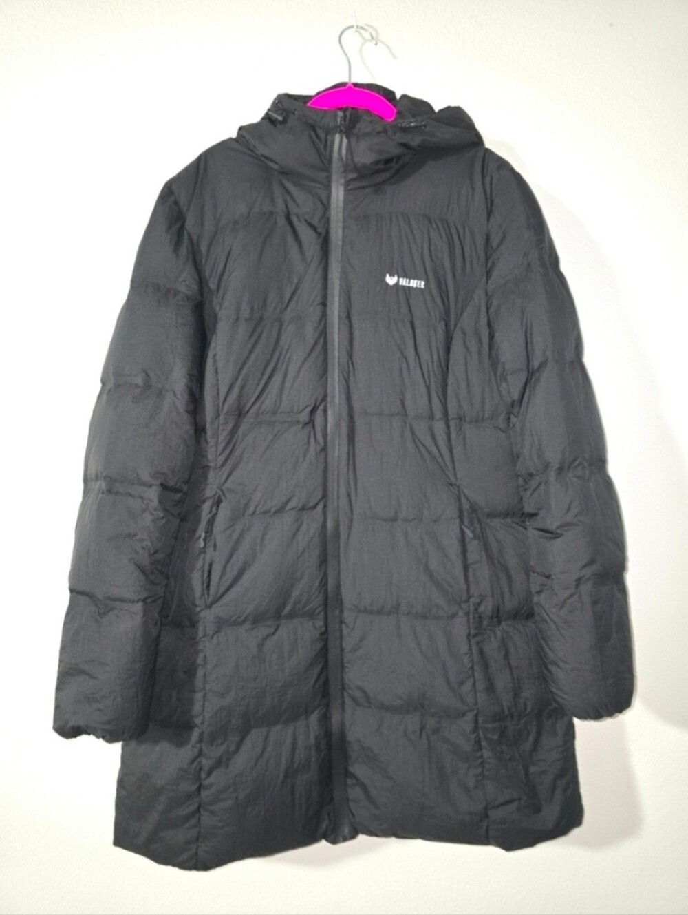 EUC Women's Valuker Black Long Down Puffer Jacket Size Large
